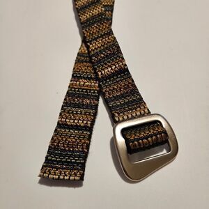 Bison Fabric Unisex Woven Belt - Multicolor Waist 34"-38"